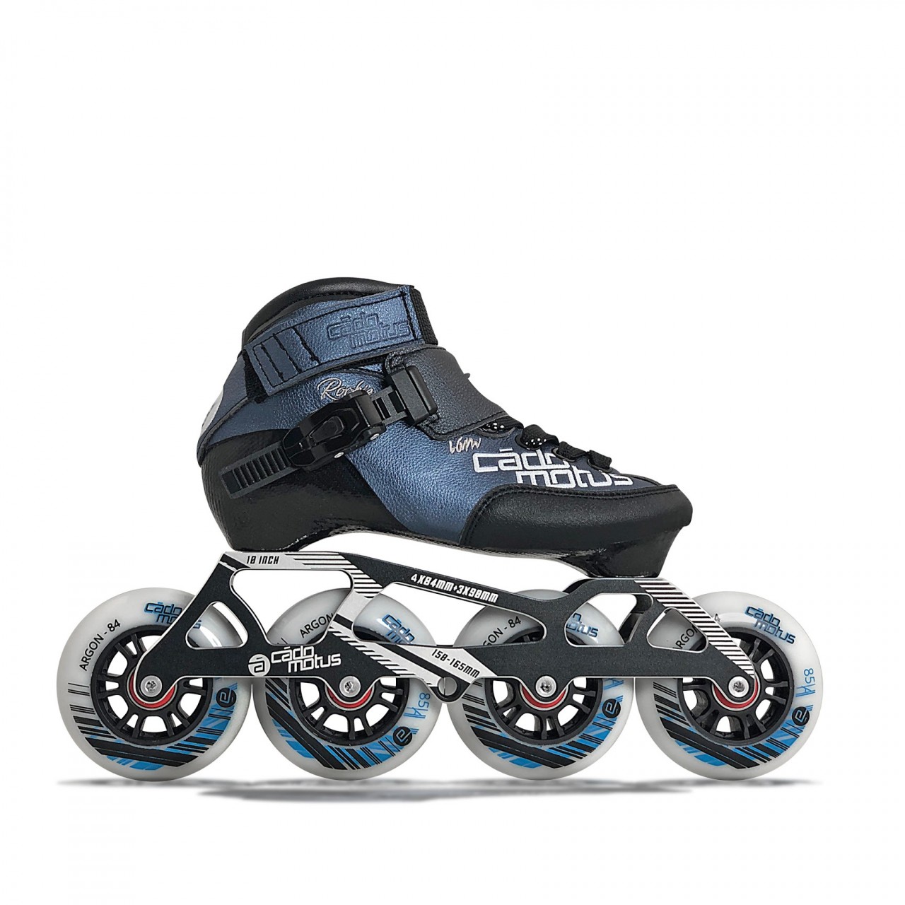 Rookie Two Kids Inline Skate 4x84 | 3x90 race setup + extra ankle support