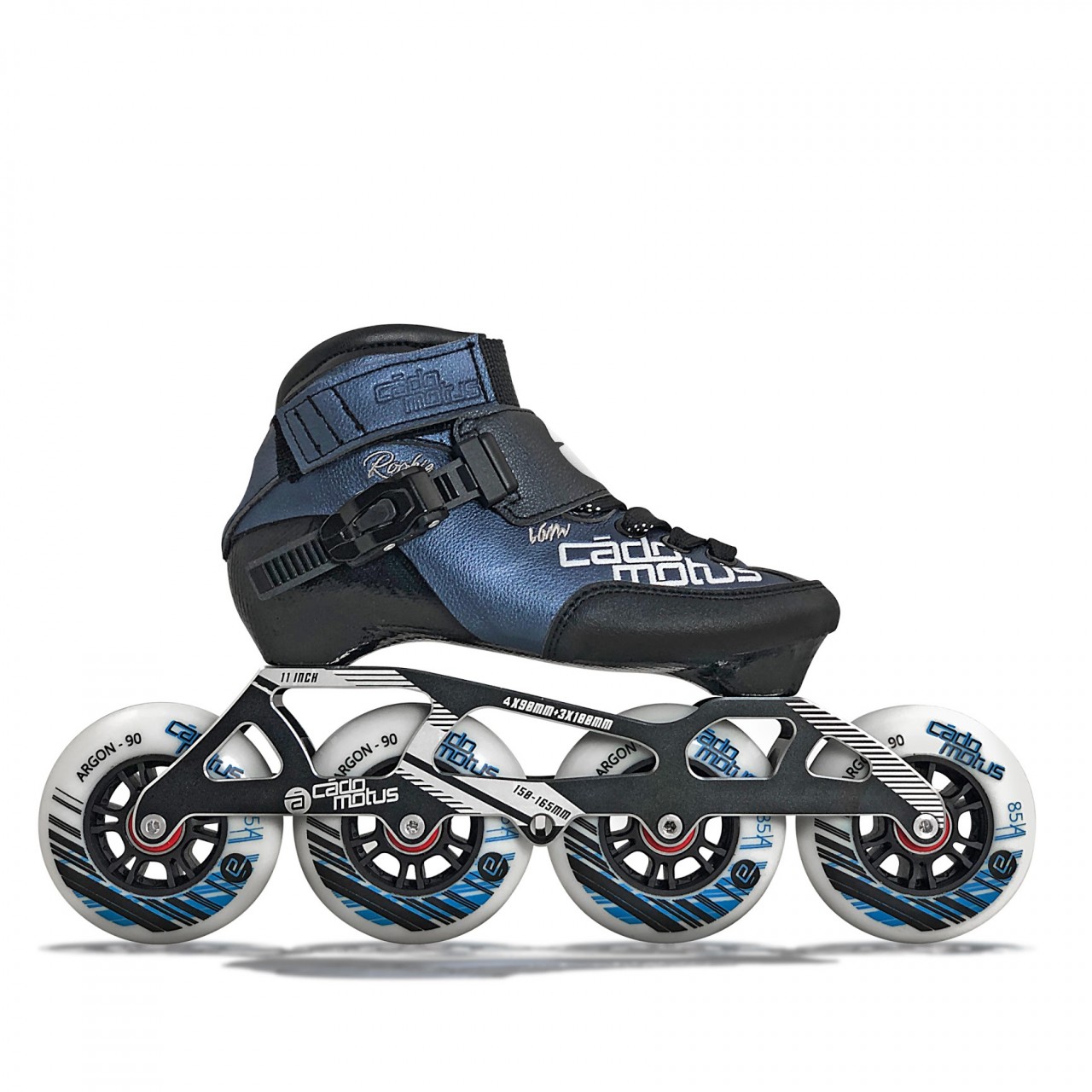 Rookie Two Kids Inline Skate 4x90 | 3x100 race setup + extra ankle support